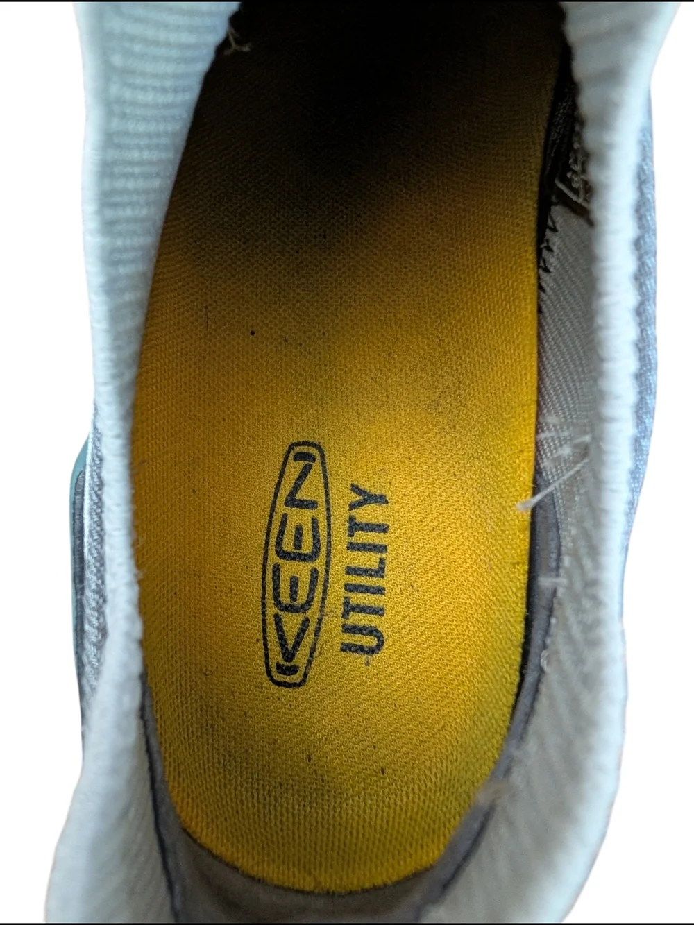 Keen Women's Light Gray and Teal Athletic Sneaker